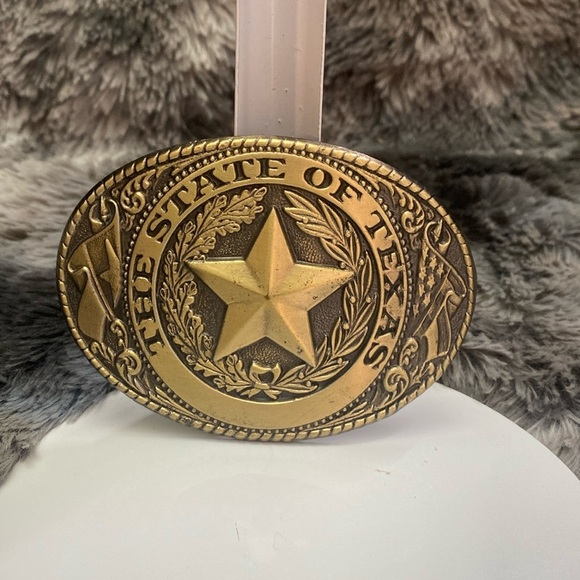 Gold Texas Belt Buckle - Picture 1 of 15